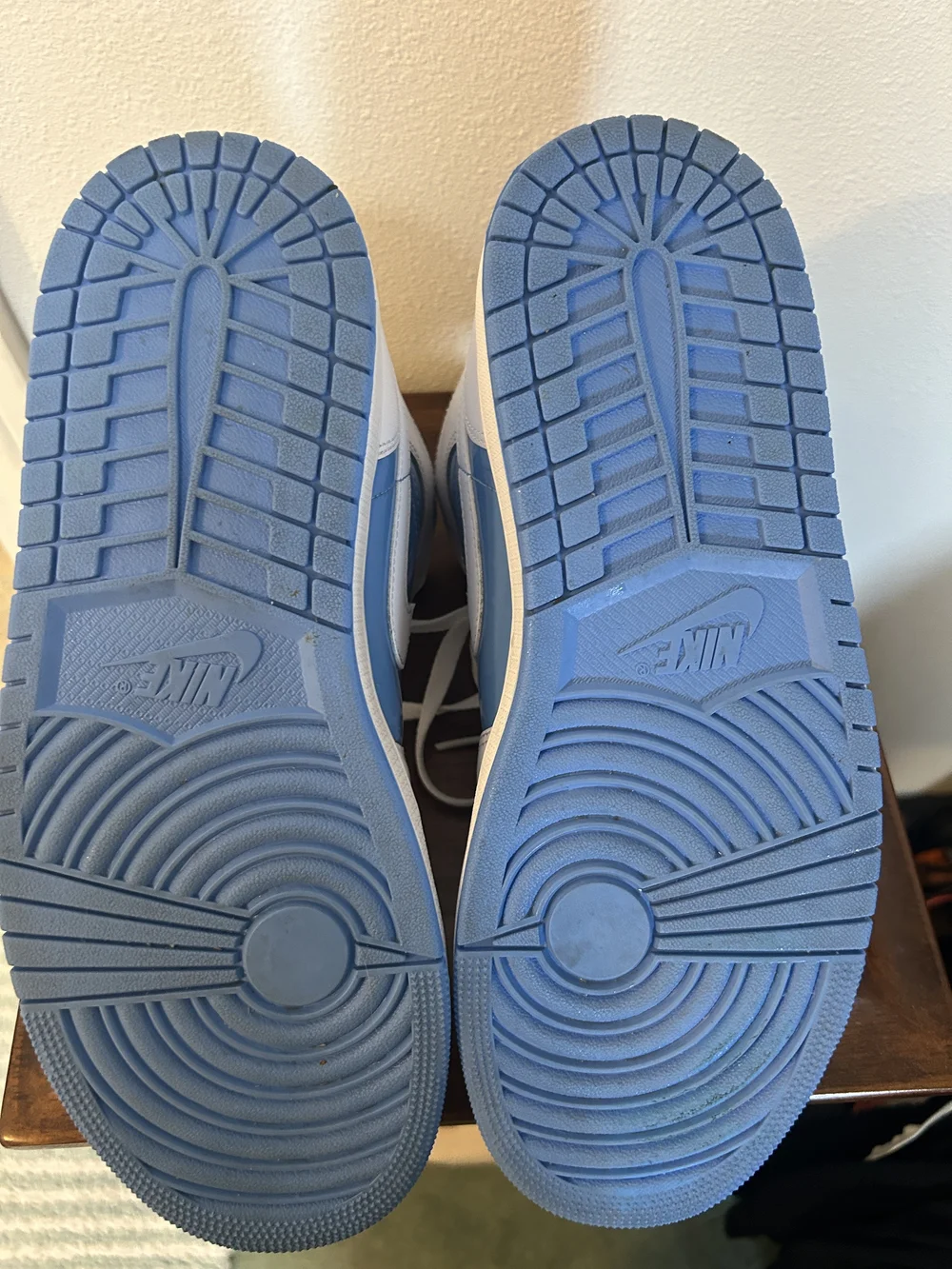 Air Jordan 1 Sneakers - White & Light Blue